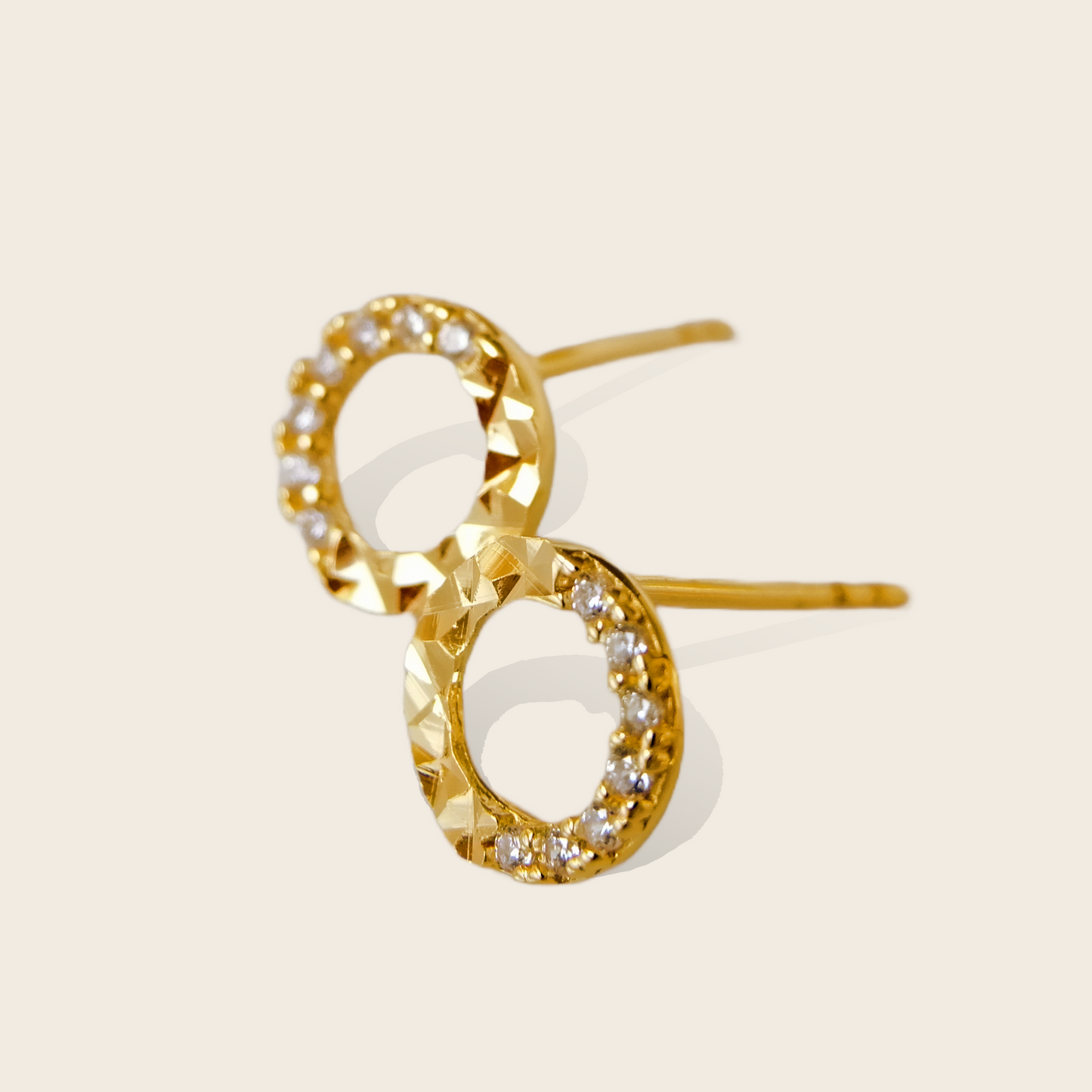 Pavé Circle Studs